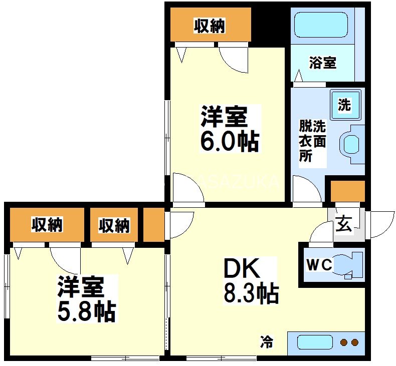 カサブランカ 間取り