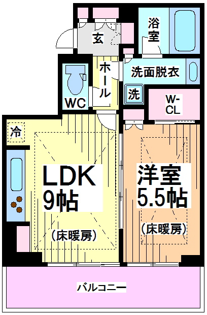 プラウド代々木初台 間取り