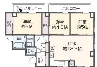 サンクタス西新宿 間取り