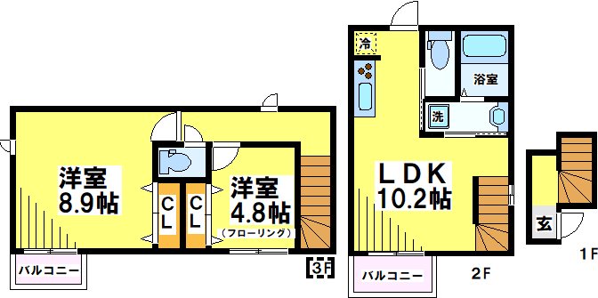 201号室 間取り