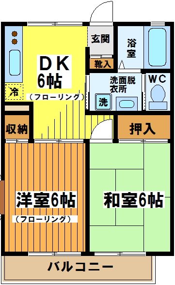 ルードルフィアタウンズ  A101号室 間取り