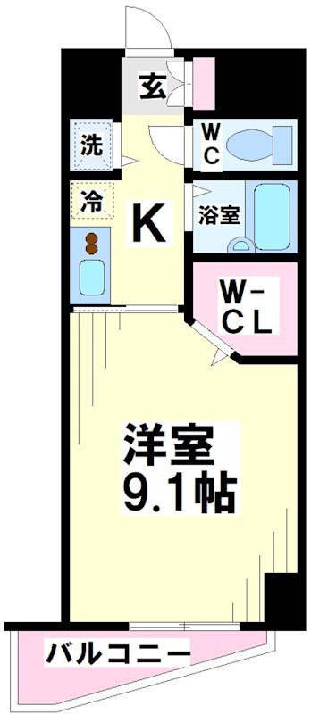コスモリード幡ヶ谷 間取り