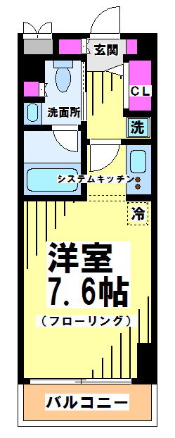 108号室 間取り