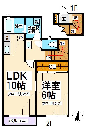 フレンドリー浜田山Ⅲ 間取り