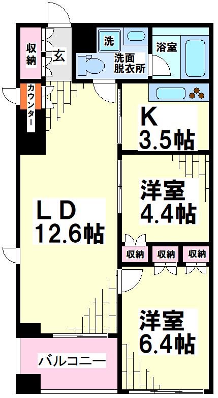 KDXレジデンス西原 間取り