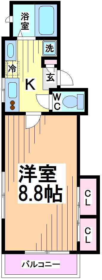 大原KYハイツⅡ　 間取り