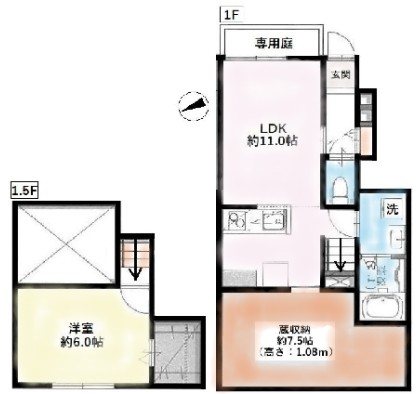 ウエストコート浜田山 間取り