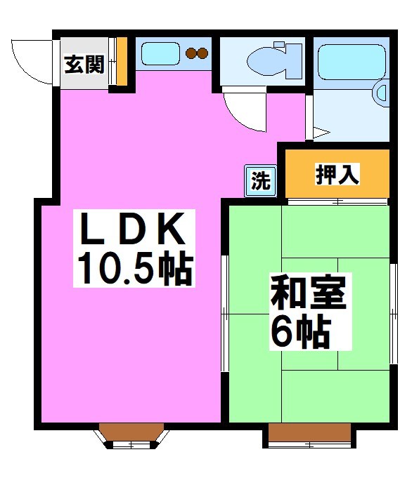 サンシティー 202号室 間取り