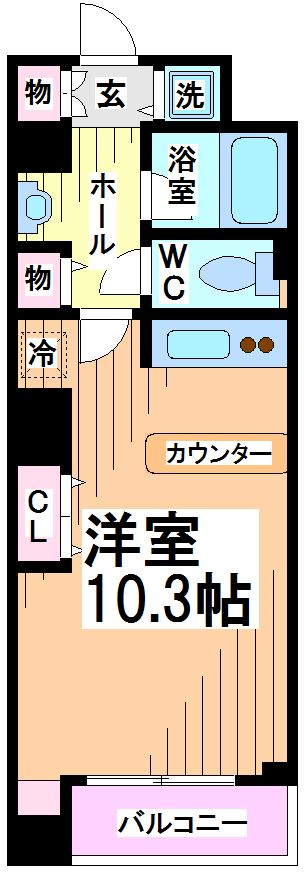KDXレジデンス幡ヶ谷 間取り