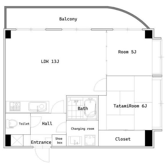 グリーンガーデンI 103号室 間取り
