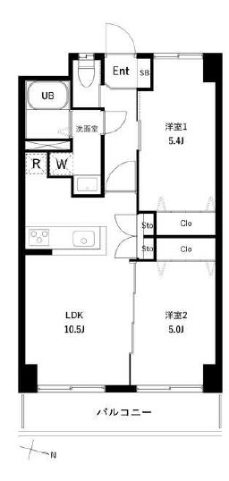 PARK　MODERN　つつじヶ丘 402号室 間取り