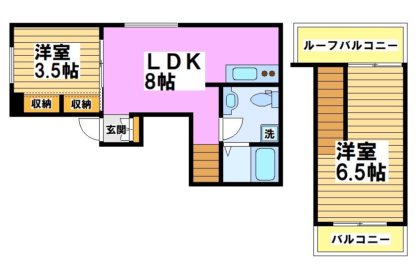 【ラフィネ調布】 間取り