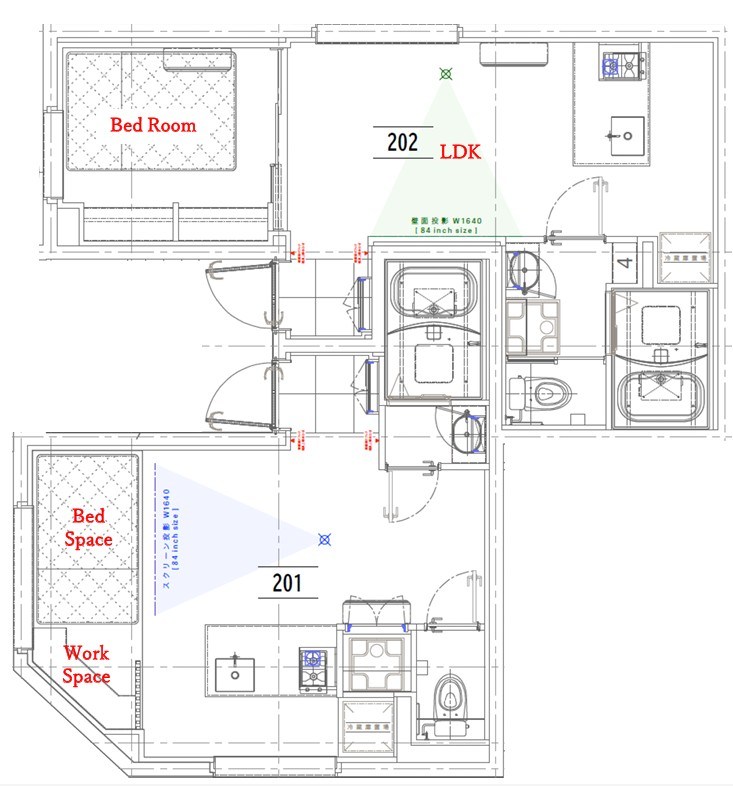 【ラフィネ調布】 202号室 間取り