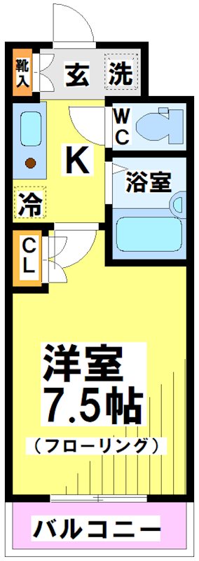 ルイーネ調布  310号室 間取り