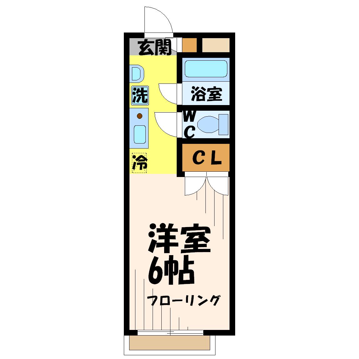 シャルマン64 205号室 間取り