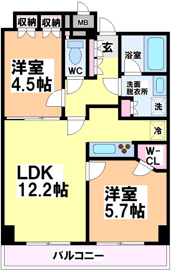 レジディア杉並方南町 間取り