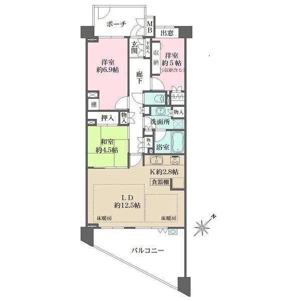 桜上水南パークハウス 間取り