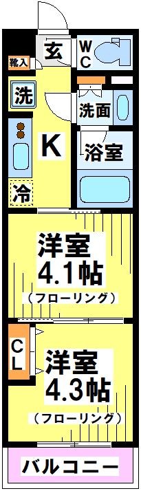 ガーラ・ヒルズ調布 400号室 間取り