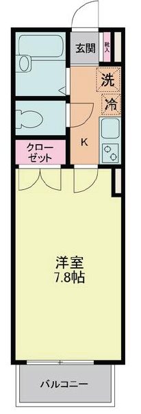 ハイムグレース 202号室 間取り
