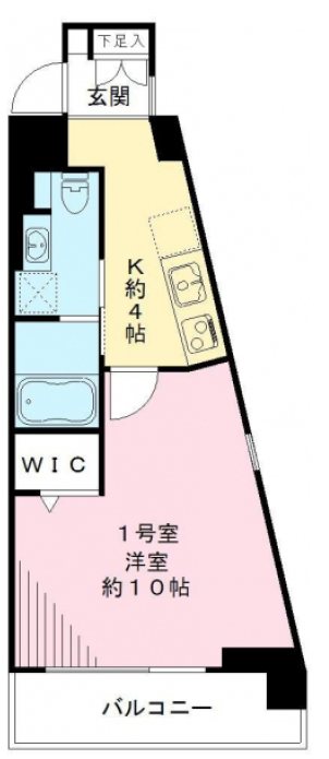 Win Bell仙川(ウィンベルセンガワ) 101号室 間取り
