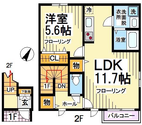 メゾンドシャブランB 間取り