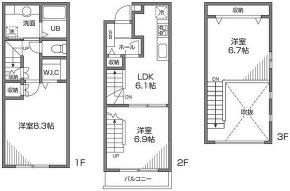 ルシオン 14号室 間取り