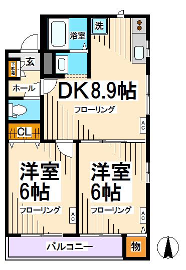 パストラル桜上水 間取り