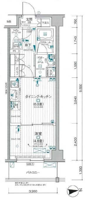 DUO STAGE（デュオステージ）調布国領MAXIV 403号室 間取り