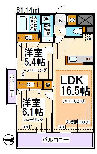 AZALETY上北沢 間取り