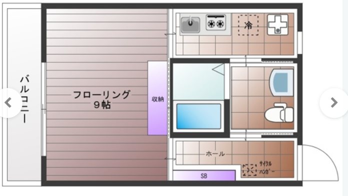 クロスアイヴィⅡ 102号室 間取り