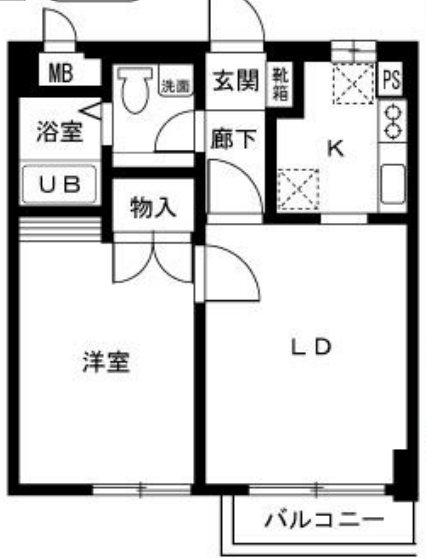調布パークス 106号室 間取り