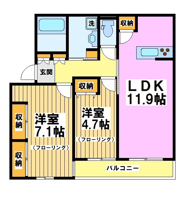 アンジュール　サリエ 間取り