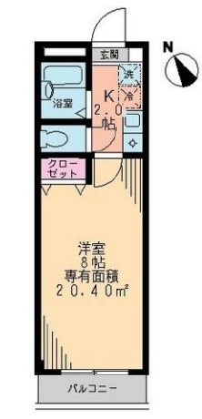104号室 間取り