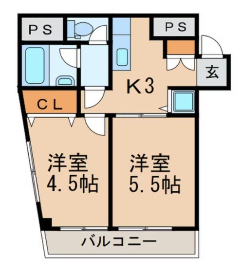 シーザーレジデンスつつじヶ丘 間取り