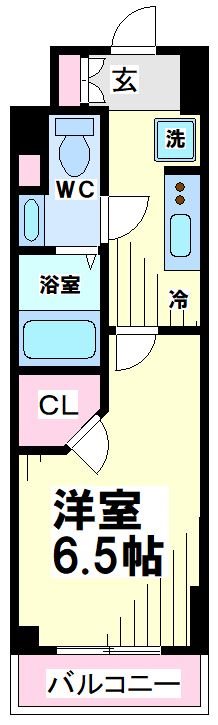 レジディア笹塚Ⅱ　 間取り