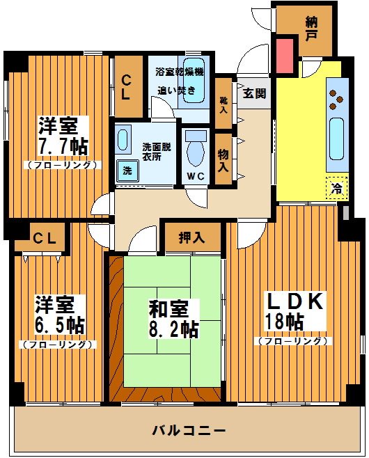 2203号室 間取り