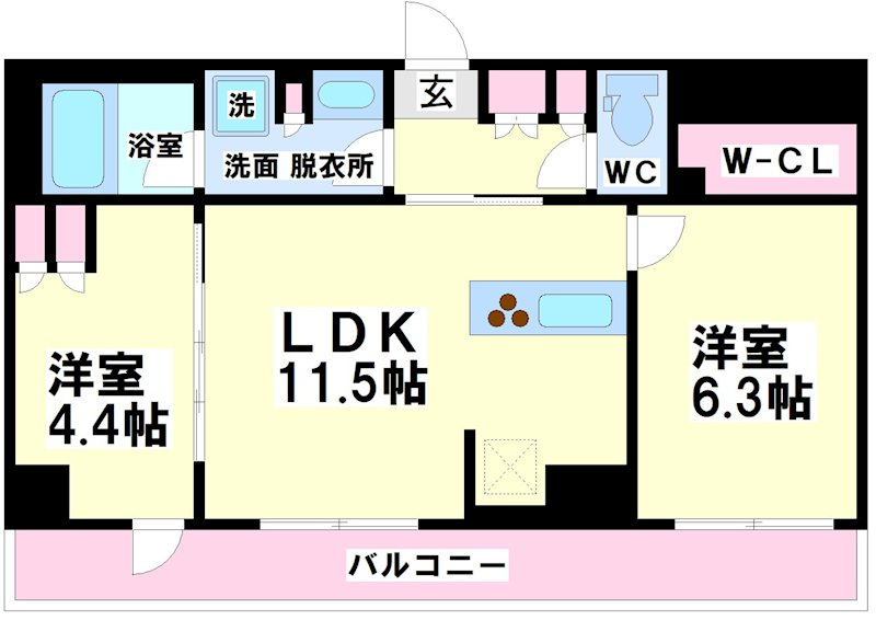 パークアクシス下北沢 間取り