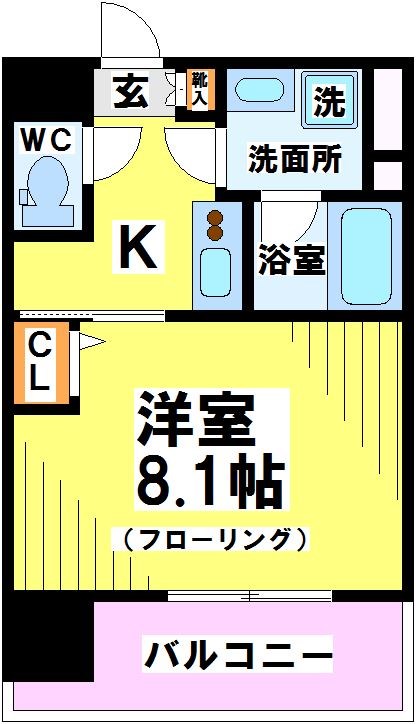 ＺＯＯＭ調布 505号室 間取り