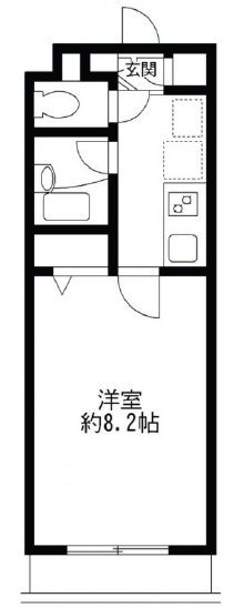 ドゥ・ベルジュール 305号室 間取り