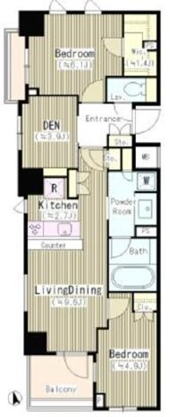 パークリュクス初台 間取り