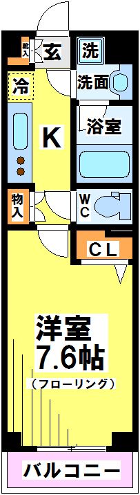 ジョイリーフ仙川 204号室 間取り