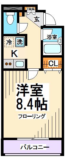 オークスクエア八幡山 間取り
