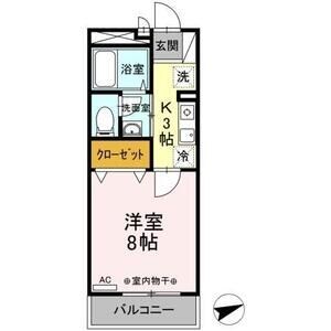 メゾンモナリエ 205号室 間取り