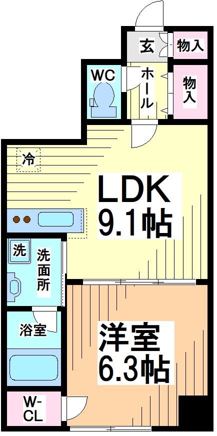 コンソラトゥール笹塚Ⅱ 間取り