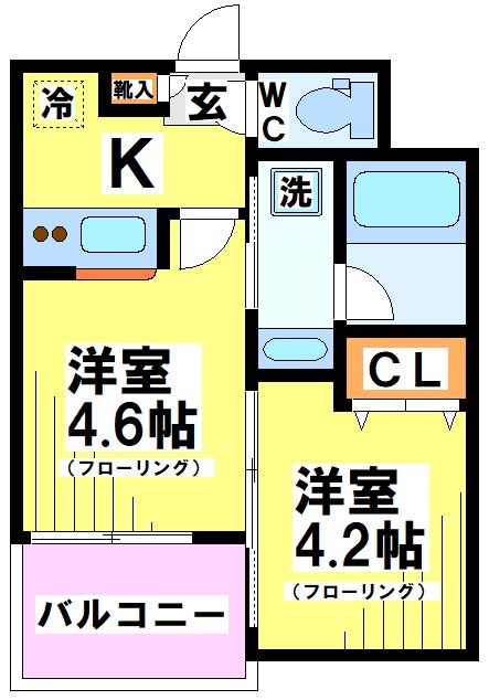 ガーラ・アヴェニュー調布 400号室 間取り