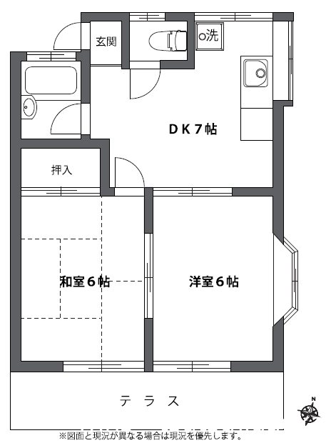グレイス鈴木 102号室 間取り