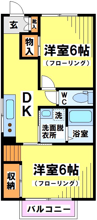 第三マンションウエスト 301号室 間取り