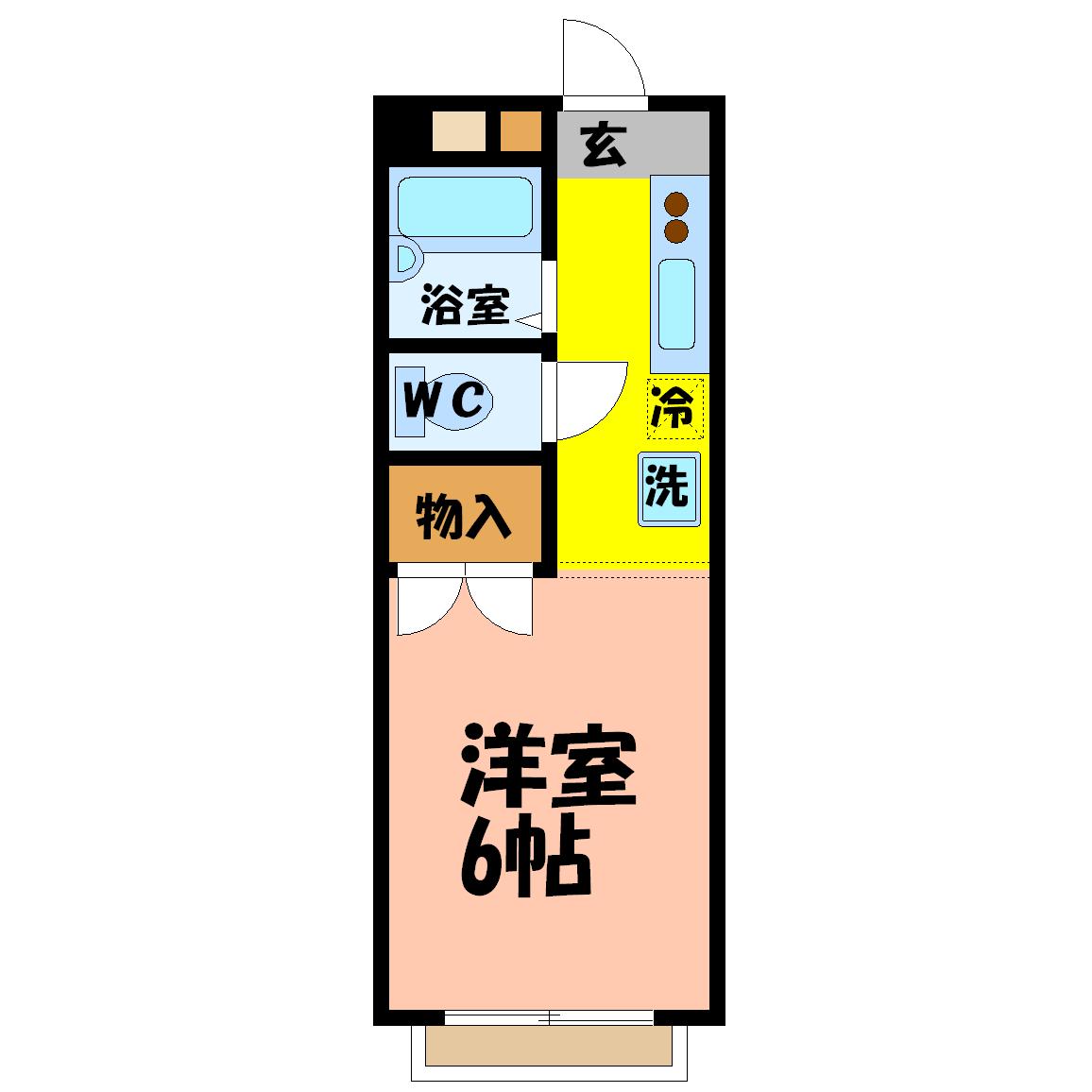 リリオン・ヴィレッジⅠ 202号室 間取り