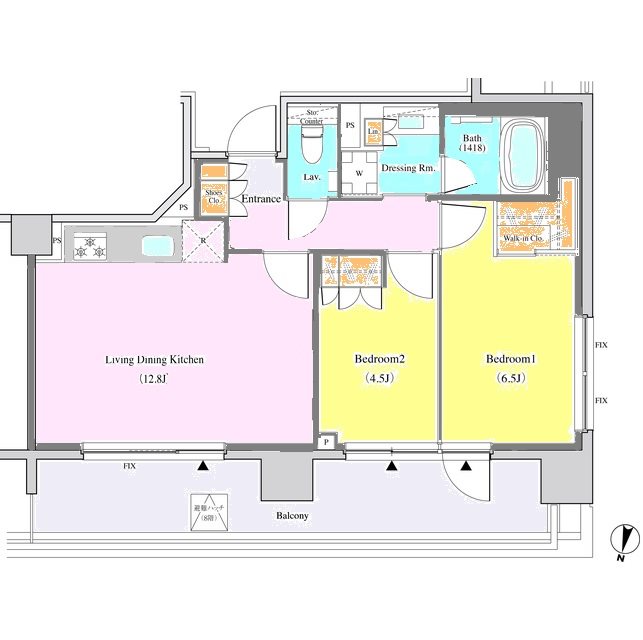 ザ・パークハビオ代々木 間取り