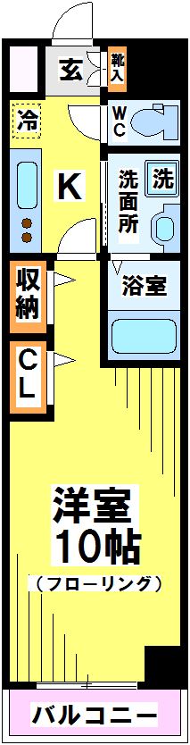 カンパニュラ 402号室 間取り